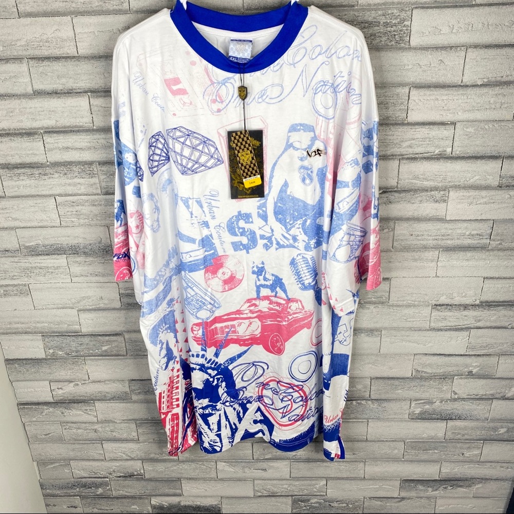 Bare Fox One Color One Nation Mens 4XL T Shirt